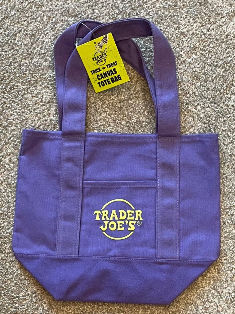 Trader Joe's Mini Trick or Treat Bag - Purple (NWT)